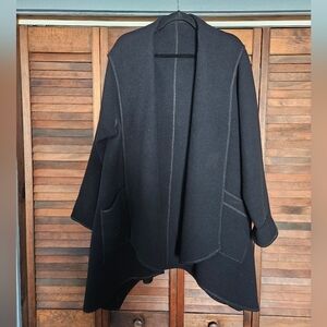 Weill Elegant Black Coat Cape Women's US Size 16